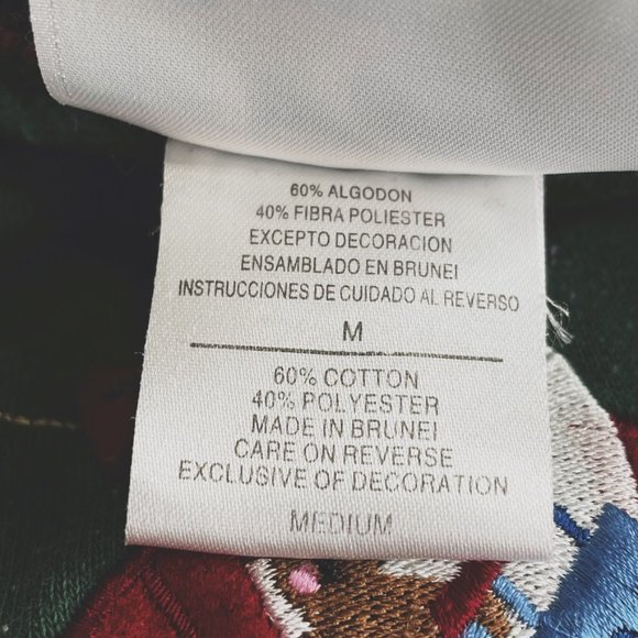 Vtg 80’s MC Energy Sportswear Women’s Ugly Christmas Green Sweatshirt  Size Med - Picture 9 of 11